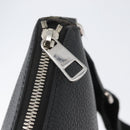 GUCCI Shoulder Bag Leather Black Silver 394915 Auth ka3437-19