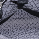 GUCCI Shoulder Bag Leather Black Silver 394915 Auth ka3437-11