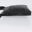 GUCCI Shoulder Bag Leather Black Silver 394915 Auth ka3437-5