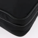 PRADA Shoulder Bag Nylon Black Silver Auth ka3438A-15
