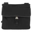 PRADA Shoulder Bag Nylon Black Silver Auth ka3438A-2