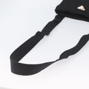 PRADA Shoulder Bag Nylon Black Silver Auth ka3438A-7