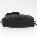 FENDI Hand Bag Nylon 2way Black Silver Auth ka3439-11