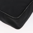 FENDI Hand Bag Nylon 2way Black Silver Auth ka3439-14