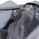 FENDI Hand Bag Nylon 2way Black Silver Auth ka3439-20