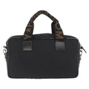 FENDI Hand Bag Nylon 2way Black Silver Auth ka3439-3