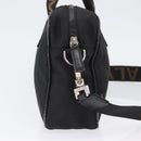 FENDI Hand Bag Nylon 2way Black Silver Auth ka3439-5