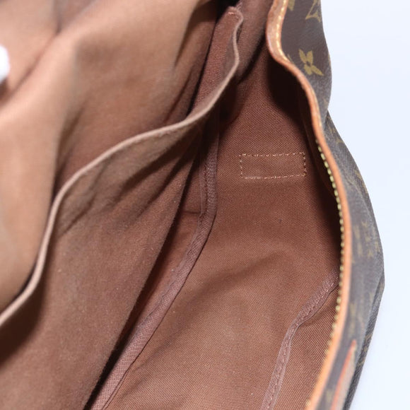 LOUIS VUITTON Monogram Saumur 35 Shoulder Bag M42254 LV Auth ka344