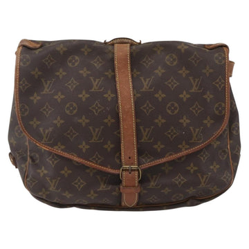 LOUIS VUITTON Monogram Saumur 35 Shoulder Bag M42254 LV Auth ka344 - 0