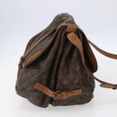 LOUIS VUITTON Monogram Saumur 35 Shoulder Bag M42254 LV Auth ka344-4