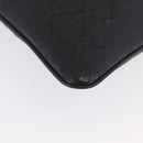 GUCCI GG Implementation Shoulder Bag PVC Black Silver 201446 Auth ka3440-10
