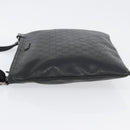 GUCCI GG Implementation Shoulder Bag PVC Black Silver 201446 Auth ka3440-5