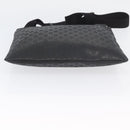 GUCCI GG Implementation Shoulder Bag PVC Black Silver 201446 Auth ka3440-9