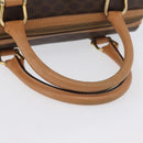 CELINE Macadam Canvas Hand Bag PVC Leather Brown Gold Auth ka3443-7