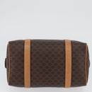CELINE Macadam Canvas Hand Bag PVC Leather Brown Gold Auth ka3443-9