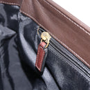 Salvatore Ferragamo Hand Bag Leather Brown Gold Auth ka3448-19