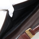 Salvatore Ferragamo Hand Bag Leather Brown Gold Auth ka3448-11