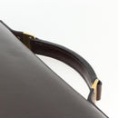 Salvatore Ferragamo Hand Bag Leather Brown Gold Auth ka3448-8
