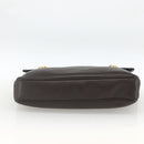 Salvatore Ferragamo Hand Bag Leather Brown Gold Auth ka3448-5