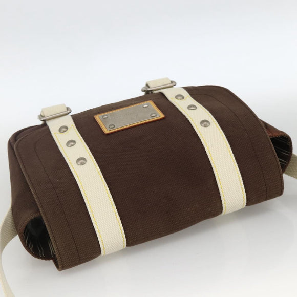 LOUIS VUITTON Antigua Buzzus PM Shoulder Bag Brown M40080 LV Auth ka3449A
