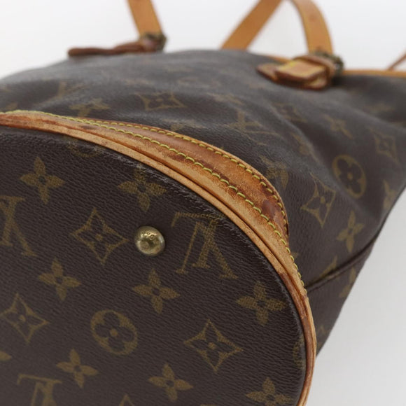 LOUIS VUITTON Monogram Bucket PM Shoulder Bag M42238 LV Auth ka345