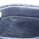 Christian Dior Trotter Canvas Clutch Bag Navy Gold Auth ka3452-9