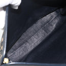 Christian Dior Trotter Canvas Clutch Bag Navy Gold Auth ka3452-10