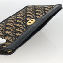 Christian Dior Trotter Canvas Clutch Bag Navy Gold Auth ka3452-5