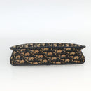 Christian Dior Trotter Canvas Clutch Bag Navy Gold Auth ka3452-6