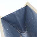 Christian Dior Trotter Canvas Clutch Bag Navy Gold Auth ka3453-17