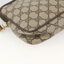 GUCCI GG Supreme Shoulder Bag PVC Beige Gold 116 02 068 Auth ka3454-13
