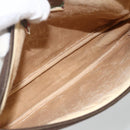 GUCCI GG Supreme Shoulder Bag PVC Beige Gold 116 02 068 Auth ka3454-16