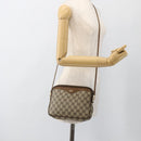 GUCCI GG Supreme Shoulder Bag PVC Beige Gold 116 02 068 Auth ka3454-20