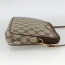 GUCCI GG Supreme Shoulder Bag PVC Beige Gold 116 02 068 Auth ka3454-5