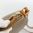 GUCCI Micro GG Supreme Shoulder Bag PVC Beige Gold 007 87 0096 Auth ka3457-9