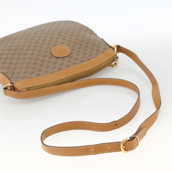 GUCCI Micro GG Supreme Shoulder Bag PVC Beige Gold 007 87 0096 Auth ka3457