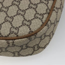 GUCCI GG Plus Supreme Shoulder Bag PVC Beige Gold Auth ka3460-12