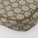 GUCCI GG Plus Supreme Shoulder Bag PVC Beige Gold Auth ka3460-13