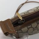 GUCCI GG Plus Supreme Shoulder Bag PVC Beige Gold Auth ka3460-15