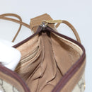 GUCCI GG Plus Supreme Shoulder Bag PVC Beige Gold Auth ka3460-18