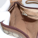 GUCCI GG Plus Supreme Shoulder Bag PVC Beige Gold Auth ka3460-19