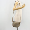 GUCCI GG Plus Supreme Shoulder Bag PVC Beige Gold Auth ka3460-22