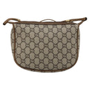 GUCCI GG Plus Supreme Shoulder Bag PVC Beige Gold Auth ka3460-3