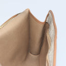 Christian Dior Honeycomb Canvas Chain Shoulder Bag PVC Beige Gold Auth ka3461-18