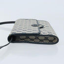 GUCCI GG Supreme Shoulder Bag PVC Navy Gold Auth ka3462-4