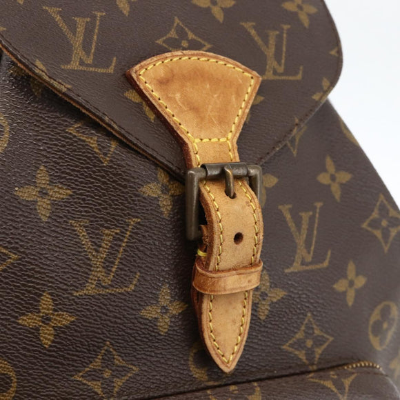 LOUIS VUITTON Monogram Montsouris MM Rugzak M51136 LV Auth ka3465