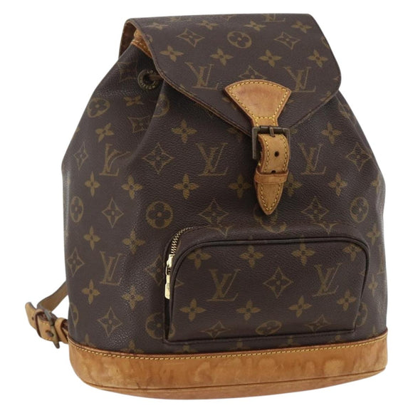 LOUIS VUITTON Monogram Montsouris MM Rugzak M51136 LV Auth ka3465