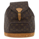LOUIS VUITTON Monogram Montsouris MM Rugzak M51136 LV Auth ka3465-13