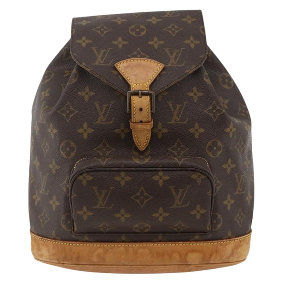 LOUIS VUITTON Monogram Montsouris MM Rugzak M51136 LV Auth ka3465