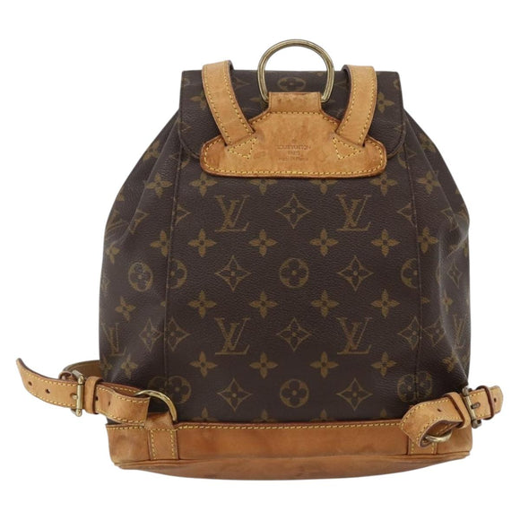 LOUIS VUITTON Monogram Montsouris MM Rugzak M51136 LV Auth ka3465